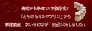 とろけるミルクプリンの木いちご味が誕生いたしました