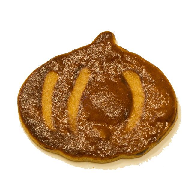 プレゼント予定のかぼちゃの形のクッキー
